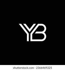 YB or BY ‍abstract outstanding professional business awesome artistic branding company different colors illustration logo