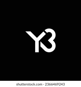 YB or BY ‍abstract outstanding professional business awesome artistic branding company different colors illustration logo