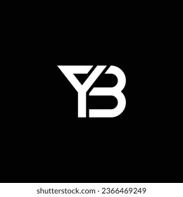 YB or BY ‍abstract outstanding professional business awesome artistic branding company different colors illustration logo