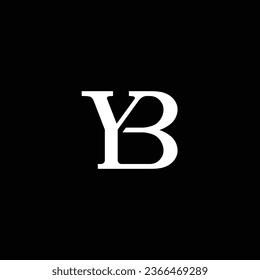 YB or BY ‍abstract outstanding professional business awesome artistic branding company different colors illustration logo