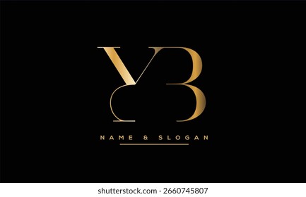 YB, BY, Y, B Abstract Letters Logo Monogram