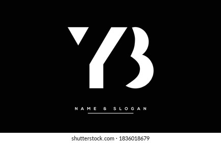 YB ,BY,Y ,B  Abstract Letters Logo Monogram