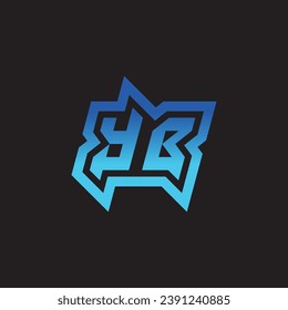 Soporte inicial de diseño de logotipo de inspiración YB e ideas de clan de juegos