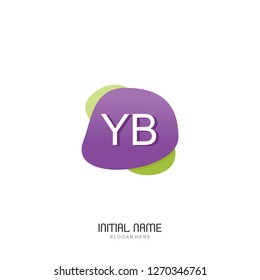 YB Initial logo template vector