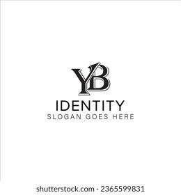 YB letter logo creative design with vector graphic, ZL simple and modern logo.