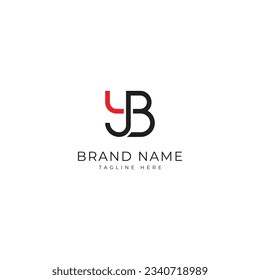 YB Letter Logo, yb logo icon vector for business