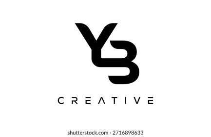 YB Letter Monogram Logo for Modern Creative Brand Identity
