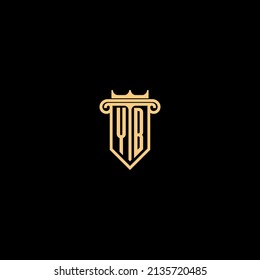 YB line concept logo in high quality professional design that will be best for companies related to real estate