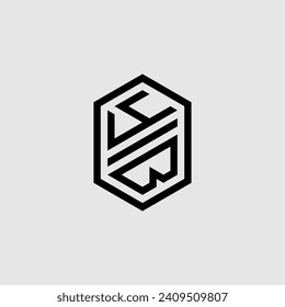 YB line geometric monogram with high quality professional design that will print well