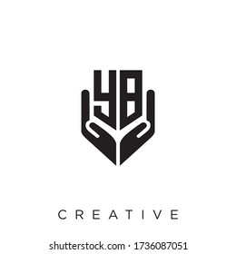 yb luxury logo design vector icon symbol