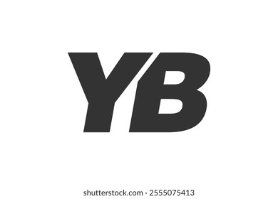 YB Techno Editable Font Logo For Corporate Branding. Bold, Futuristic Design With Unique Typographic Ideas. Minimal Custom Type And Dynamic Letter Variations For Promotion, Printing, And Book Titles