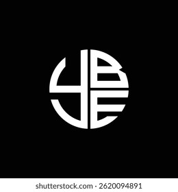 YBE logo YBE icon YBE vector  monogram  letter  minimalist  triangle YBE flat Unique modern flat abstract logo design.
