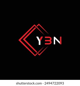  Conception de logo de la technologie YBN  Template de Image vectorielle