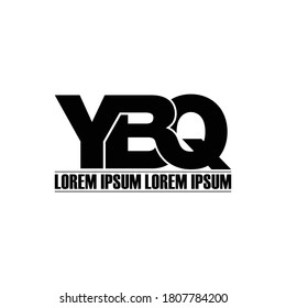 Vector de diseño de logotipo de letra monocasco YBQ