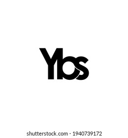 ybs letter original monogram logo design svg
