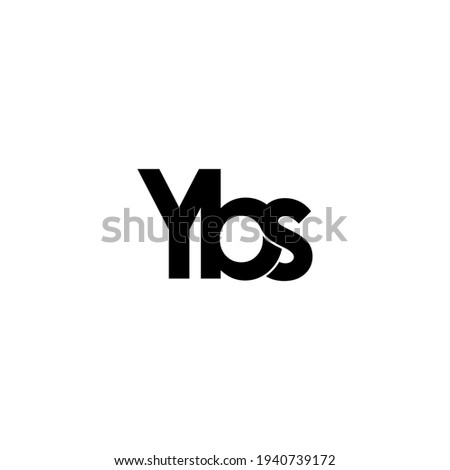 ybs letter original monogram logo design