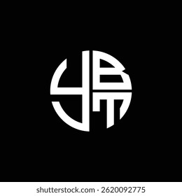 Logotipo de YBT Icono de YBT Letra de monograma de Vector triángulo minimalista YBT Flat Diseño de logotipo abstracto plano moderno único.
