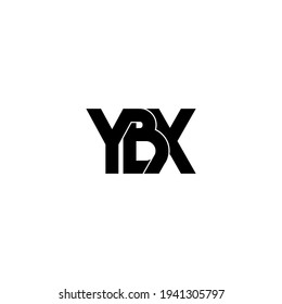 diseño de logotipo de monograma original de letra ybx