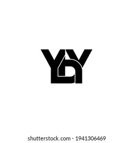 yby letter original monogram logo design
