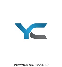 YC company linked letter logo blue