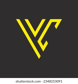 YC creative and modern vector logo design