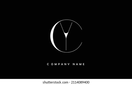 YC, CY Alphabets Letters Logo Monogram