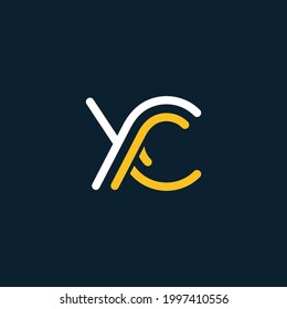 YC or CY logo. Company logo. Monogram design. Letters Y and C.