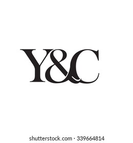 Y&C Initial logo. Ampersand monogram logo