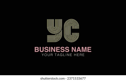 YC initial logo | initial based abstract modern minimal creative logo, vector template image. luxury logotype , real estate homie . typography . initials 