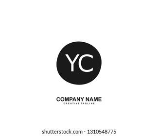 YC initial logo template vector 