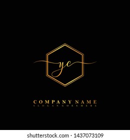 YC Initial luxury handwriting logo vector