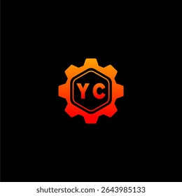 YC Initials Tech Logo Vector Art Icons and Graphics