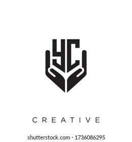 yc luxury logo design vector icon symbol