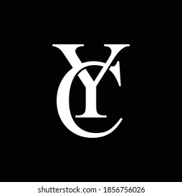 YC monogram logo design. special logo design