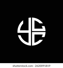 YCC logo YCC icono Vector monograma letra minimalista YCC triángulo YCC flat Diseño de logotipo abstracto plano moderno único.
