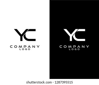 yc/cy modern logo design template vector . vector logo for company logo identity