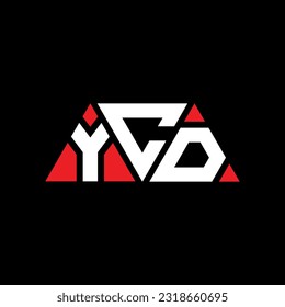 YCD triangle letter logo design with triangle shape. YCD triangle logo design monogram. YCD triangle vector logo template with red color. YCD triangular Simple, Elegant, and Luxurious Logo