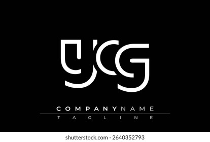 YCG abstract letter design. Modern Business Logo Design With Abstract Typography and Contemporary Style