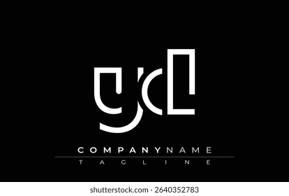 YCL abstract letter design. Modern Business Logo Design With Abstract Typography and Contemporary Style