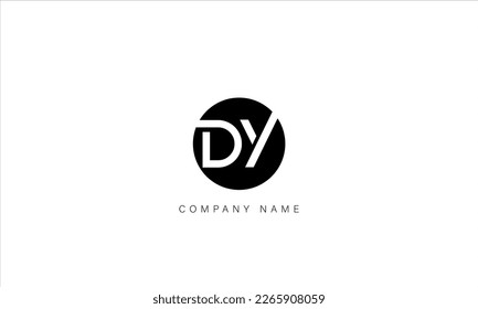 YD, DY, Abstract Letters Logo Monogram