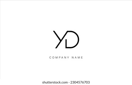 YD, DY, Abstract Letters Logo Monogram