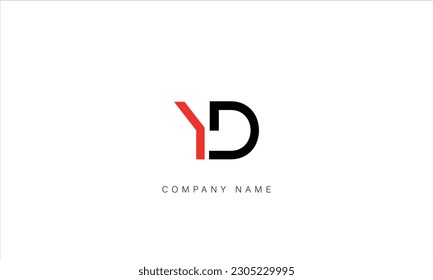 YD, DY, Abstract Letters Logo Monogram