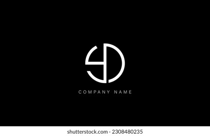 YD, DY, Abstract Letters Logo Monogram