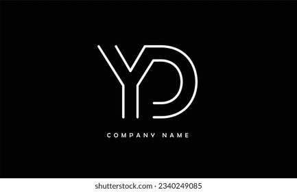 YD, DY Abstract Letters Logo Monogram