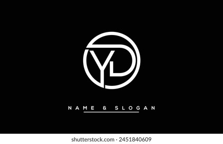 YD, DY Abstract Letters Logo Monogram