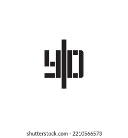 YD geometric bold concept in high quality professional design that will print well across any print media