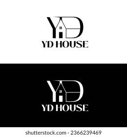 YD House real estate logo design for company