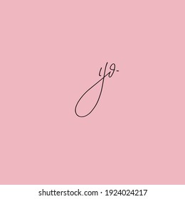yd initial handwriting 
yd handwritten logo for identity