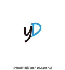 yd initial letter logo