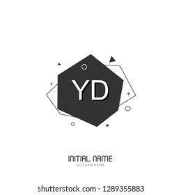 YD Initial logo template vector